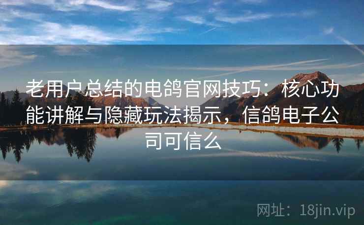 老用户总结的电鸽官网技巧：核心功能讲解与隐藏玩法揭示，信鸽电子公司可信么