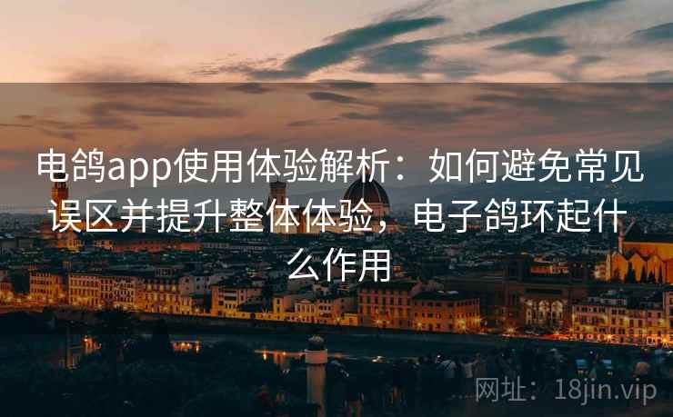 电鸽app使用体验解析：如何避免常见误区并提升整体体验，电子鸽环起什么作用