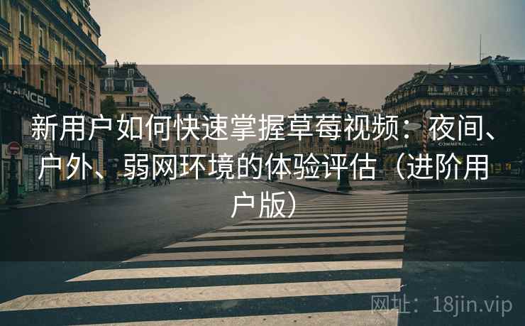 新用户如何快速掌握草莓视频:夜间、户外、弱网环境的体验评估(进阶用户版) 新用户如何快速掌握草莓视频:夜间、户外、弱网环境的体验评估(进阶用户版)