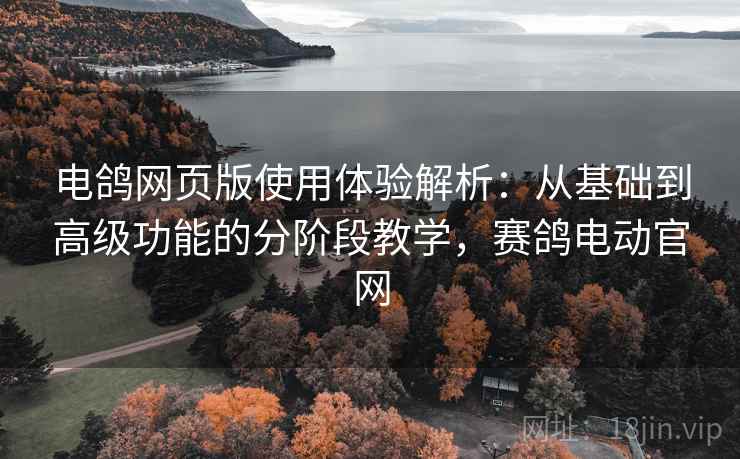 电鸽网页版使用体验解析:从基础到高级功能的分阶段教学,赛鸽电动官网 电鸽网页版使用体验解析:从基础到高级功能的分阶段教学,赛鸽电动官网