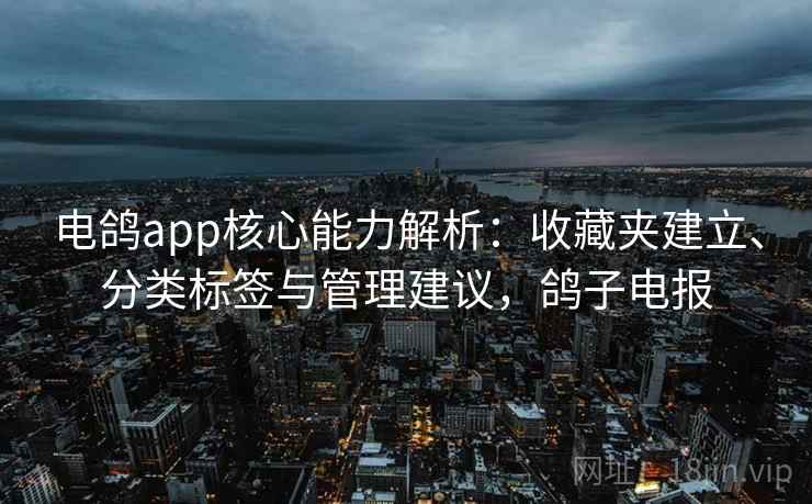电鸽app核心能力解析：收藏夹建立、分类标签与管理建议，鸽子电报