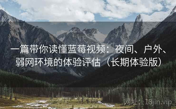 一篇带你读懂蓝莓视频：夜间、户外、弱网环境的体验评估（长期体验版）